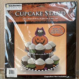 Halloween Cupcake Stand - Black and Orange